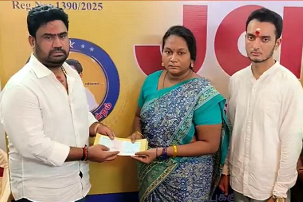 கழிவுநீர் கலந்த குடிநீரால் உயிரிழந்த குடும்பத்திற்கு ஜோஸ் சார்லஸ் மார்டின் நிதியுதவி