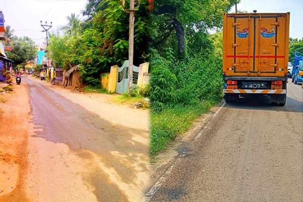 புதுச்சேரி தவளக்குப்பத்தில் மீன் வண்டிகளால் கழிவு நீர் பரவி அவதி