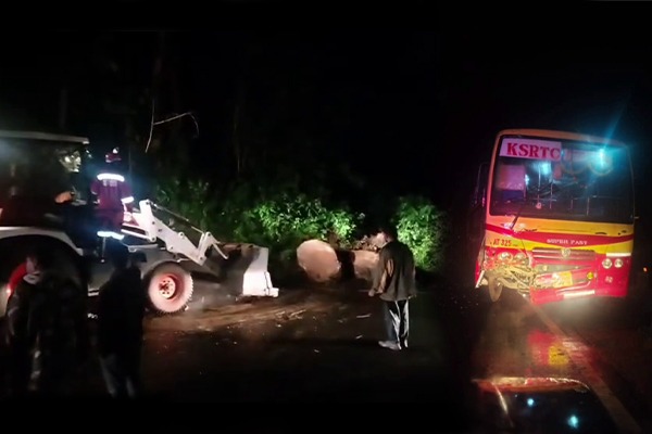 குன்னூர்-மேட்டுப்பாளையம் நெடுஞ்சாலையில் பாறை விழுந்து விபத்து!