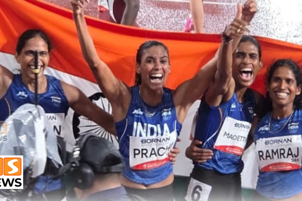 மேலும் ஒரு தங்கம்.. மகளிர் 4x400 மீட்டர் தொடர் ஓட்டத்தில் இந்தியாவுக்கு தங்கப் பதக்கம்!