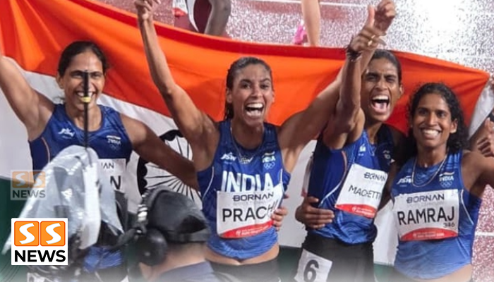 மேலும் ஒரு தங்கம்.. மகளிர் 4x400 மீட்டர் தொடர் ஓட்டத்தில் இந்தியாவுக்கு தங்கப் பதக்கம்!