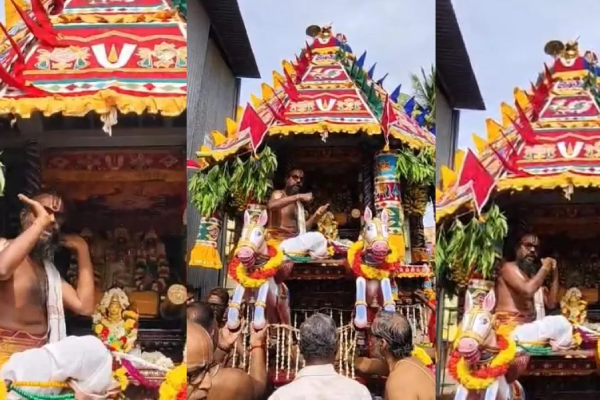 பக்தர்கள் வெள்ளத்தில் கோலாகலமான ஸ்ரீனிவாச பெருமாள் தேரோட்டம்!