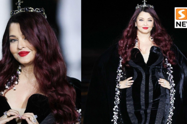Black Beauty.. Former Miss World Aishwarya Rai Stuns on the Ramp at Paris Fashion Week!