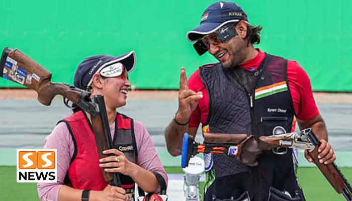 பதக்க வேட்டை! ஆசிய விளையாட்டு போட்டியில் துப்பாக்கி சுடுதல் (TRAP) கலப்பு இரட்டையர் பிரிவில் இந்தியாவுக்கு தங்கப் பதக்கம்!