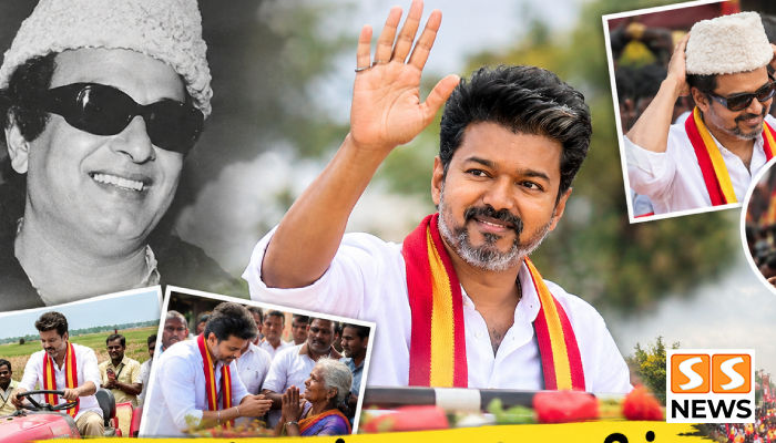 மதுராந்தகம் ரோடு ஷோவில் எம்.ஜி.ஆர். நினைவுகள்.. விஜய்யின் பிரசாரத்தில் கவனம் ஈர்த்த காட்சிகள்!