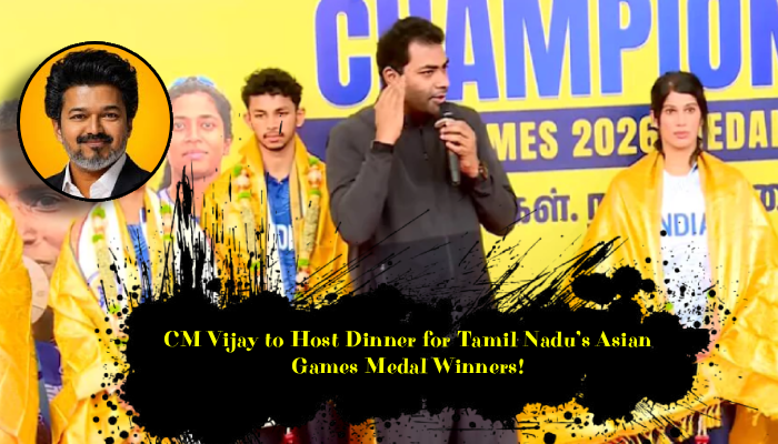 ஆசிய போட்டியில் பதக்கம் வென்ற தமிழக வீரர்களுக்கு விருந்து.. முதலமைச்சர் விஜய் கௌரவிக்கிறார்!