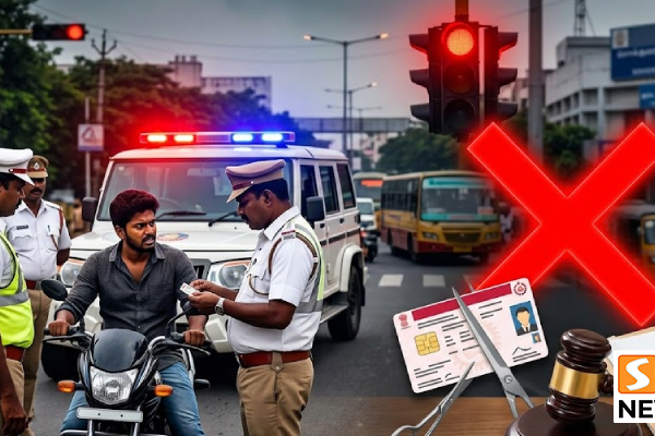 மீண்டும் மீண்டும் போக்குவரத்து விதிமீறல்.. ஓட்டுநர் உரிமத்தை ரத்து செய்யப் பரிந்துரை!