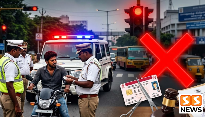 மீண்டும் மீண்டும் போக்குவரத்து விதிமீறல்.. ஓட்டுநர் உரிமத்தை ரத்து செய்யப் பரிந்துரை!