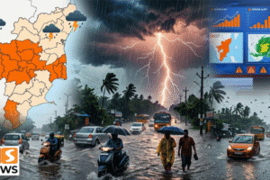 தமிழகத்தில் 6 மாவட்டங்களுக்கு ஆரஞ்சு அலர்ட்! மிக கனமழை பெய்ய வாய்ப்பு!