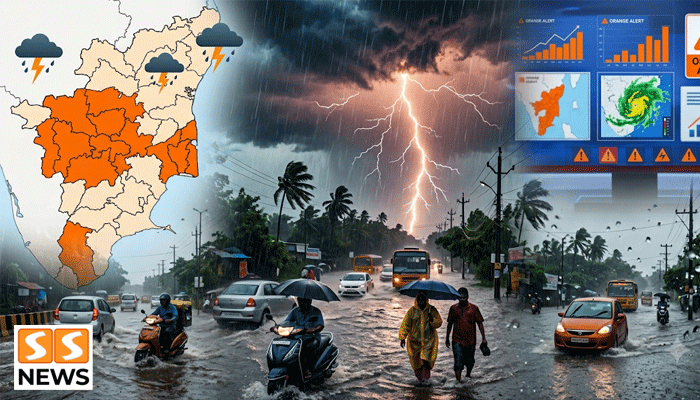 தமிழகத்தில் 6 மாவட்டங்களுக்கு ஆரஞ்சு அலர்ட்! மிக கனமழை பெய்ய வாய்ப்பு!