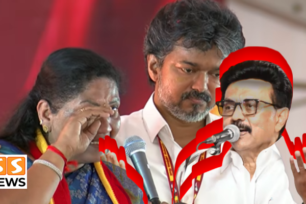 தாராபுரம் பிரசாரத்தில் சத்யபாமா குறித்து ஸ்டாலின் பேச்சு.. தவெக தரப்பில் கடும் எதிர்ப்பு!
