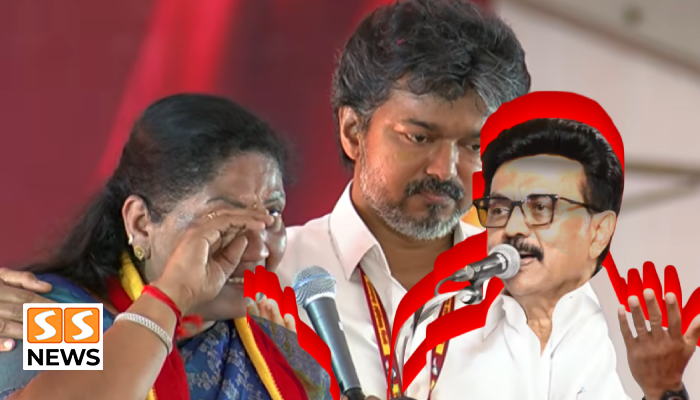 தாராபுரம் பிரசாரத்தில் சத்யபாமா குறித்து ஸ்டாலின் பேச்சு.. தவெக தரப்பில் கடும் எதிர்ப்பு!