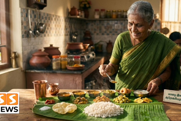 பாரம்பரிய சாப்பாட்டின் பின்னால் ஒரு காரணம்.. வாழை இலையின் சிறப்பு!